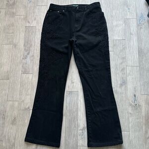 Lauren Ralph Lauren Black Flare Jeans 8